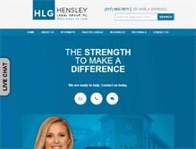 Tablet Screenshot of hensleylegal.com